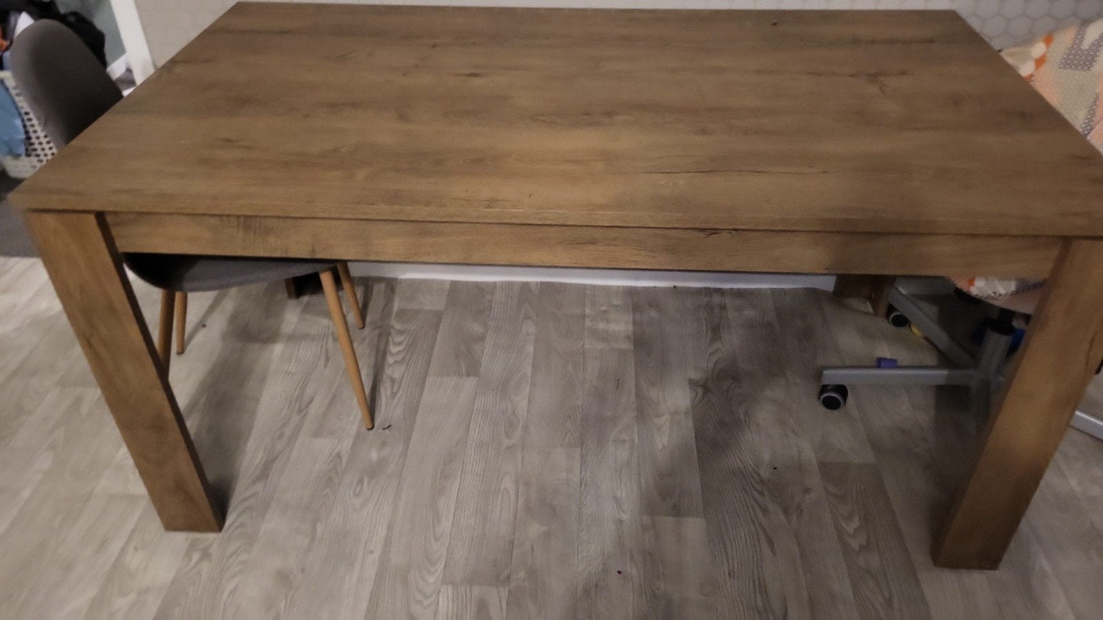 Robuuste houten eettafel - Zo goed als nieuw, Ophalen, 50 tot 100 cm, Zo goed als nieuw, Modern, Tijdloos