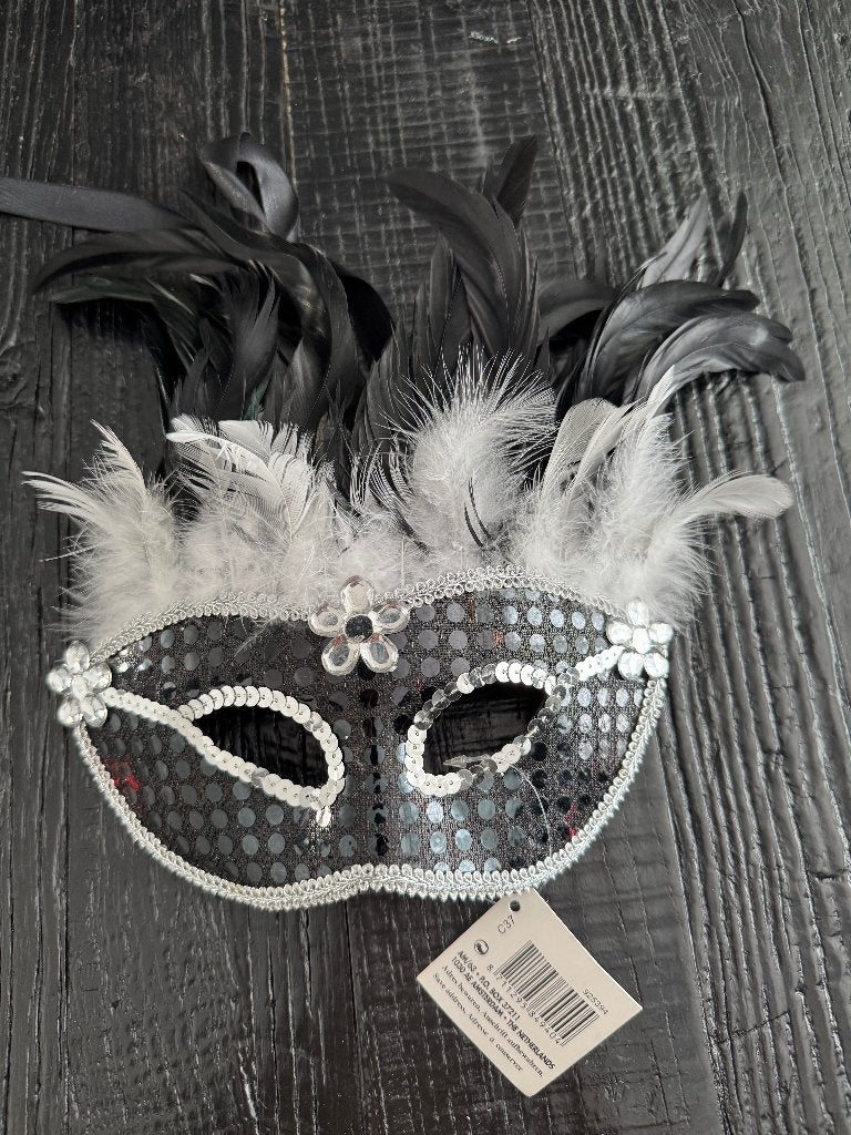 Masquerade masker, Antiek en Kunst, Masker, Papier/karton, Versierd, Overige herkomsten