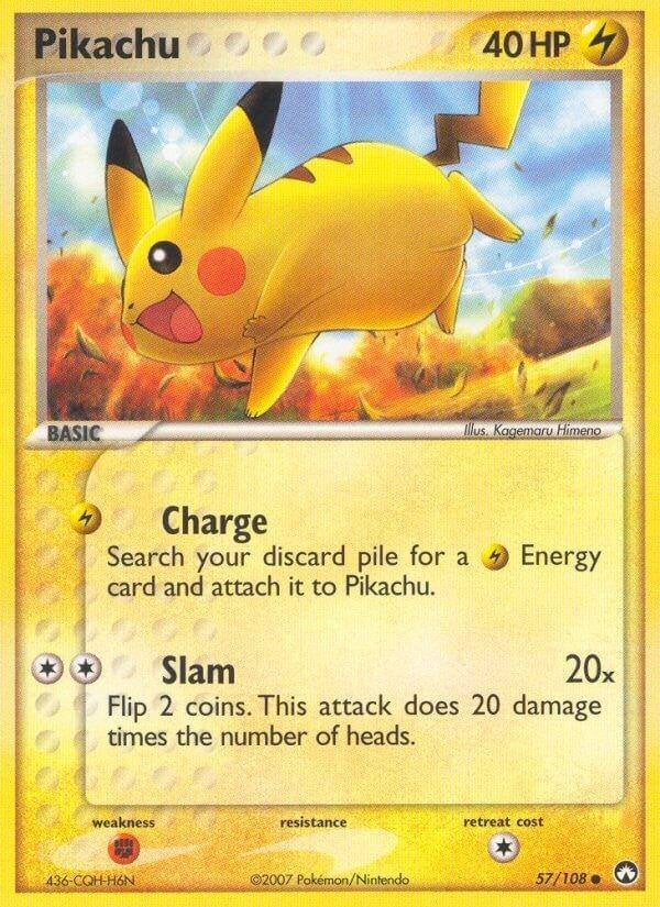 EX Series » Power Keepers » Pikachu 57/108 Normaal, Ophalen of Verzenden, Zo goed als nieuw, Losse kaart