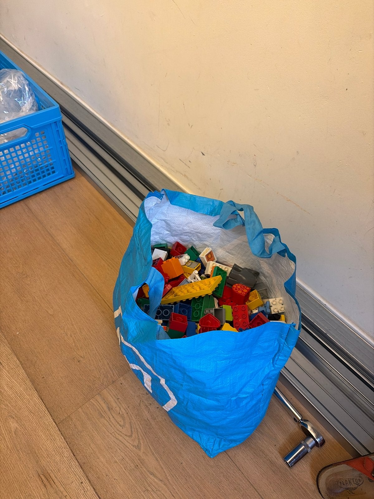 Grote zak met diverse Duplo bouwstenen, Ophalen, Gebruikt, Losse stenen, Duplo