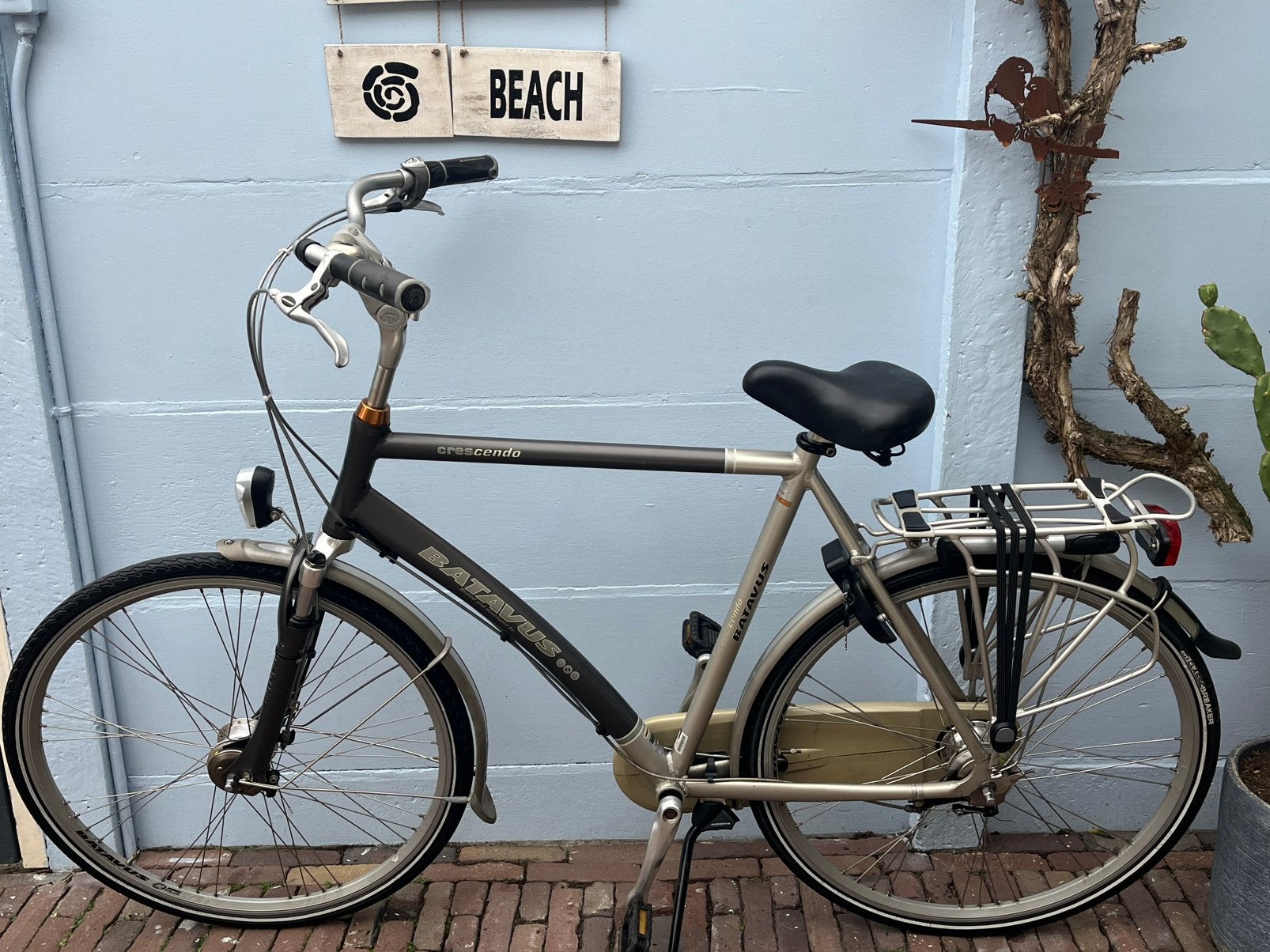 Batavus Crescendo herenfiets framemaat 60 cm, Fietsen en Brommers, Ophalen, Gebruikt, Versnellingen, Batavus