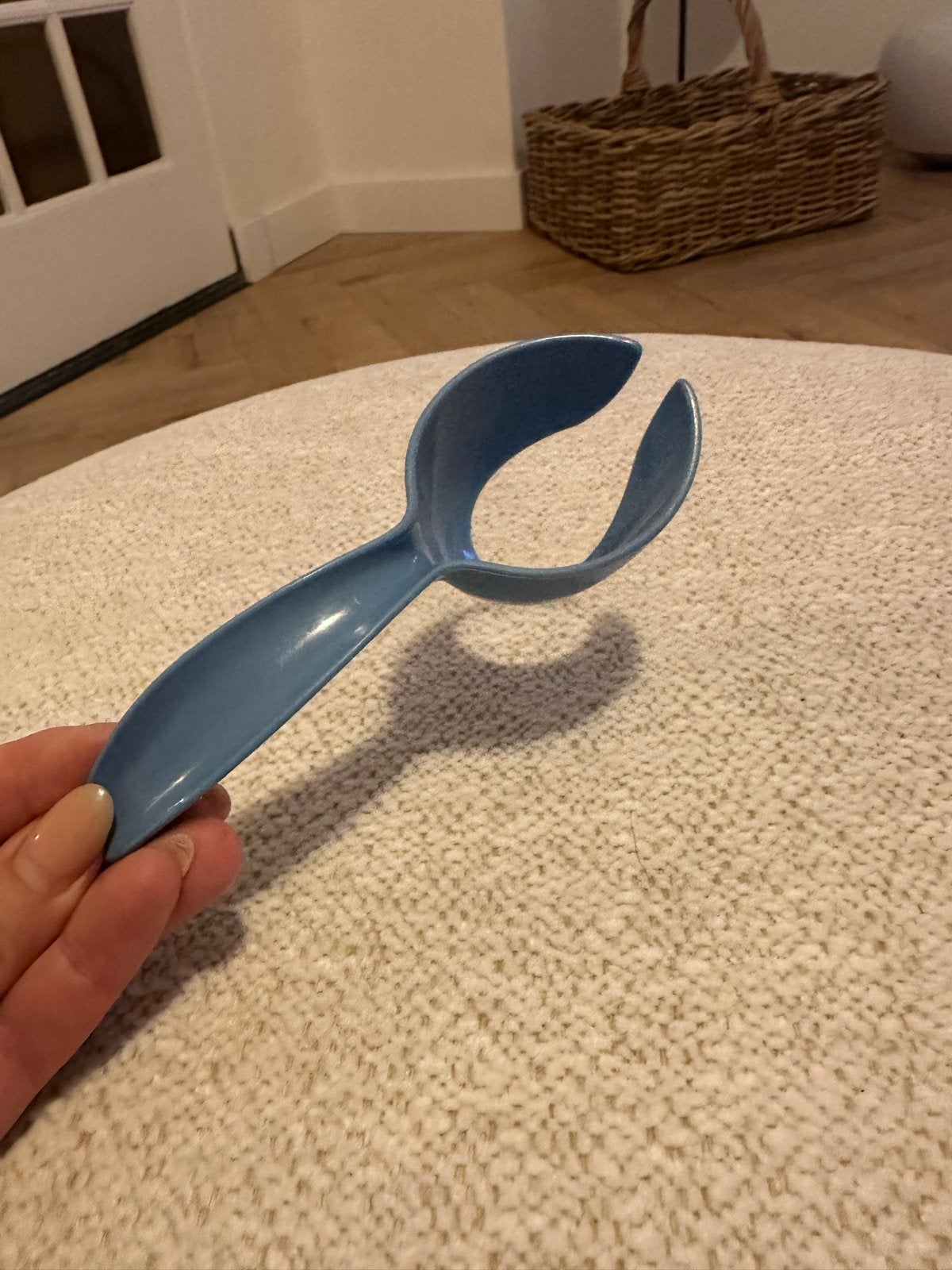 Tupperware Eierlepel - Blauw (Eierlepelaar/Eieropscheplepel), BPA-vrij, Gebruikt, Blauw, Overige typen