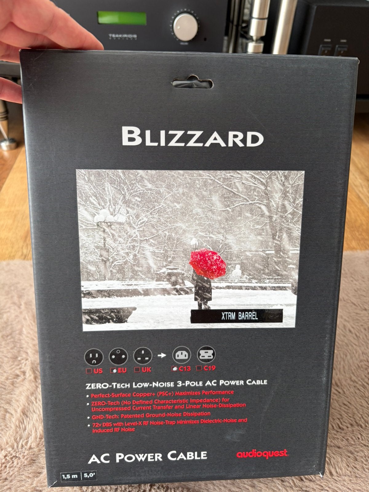 Audioquest Blizzard XTRM 1.5m, AQ, ., Ophalen of Verzenden, Zo goed als nieuw