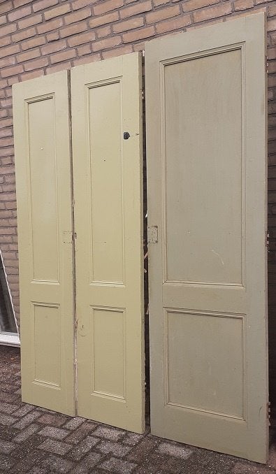 5 antieke deurtjes, Doe-het-zelf en Verbouw, Ophalen, Gebruikt, Minder dan 80 cm, Binnendeur