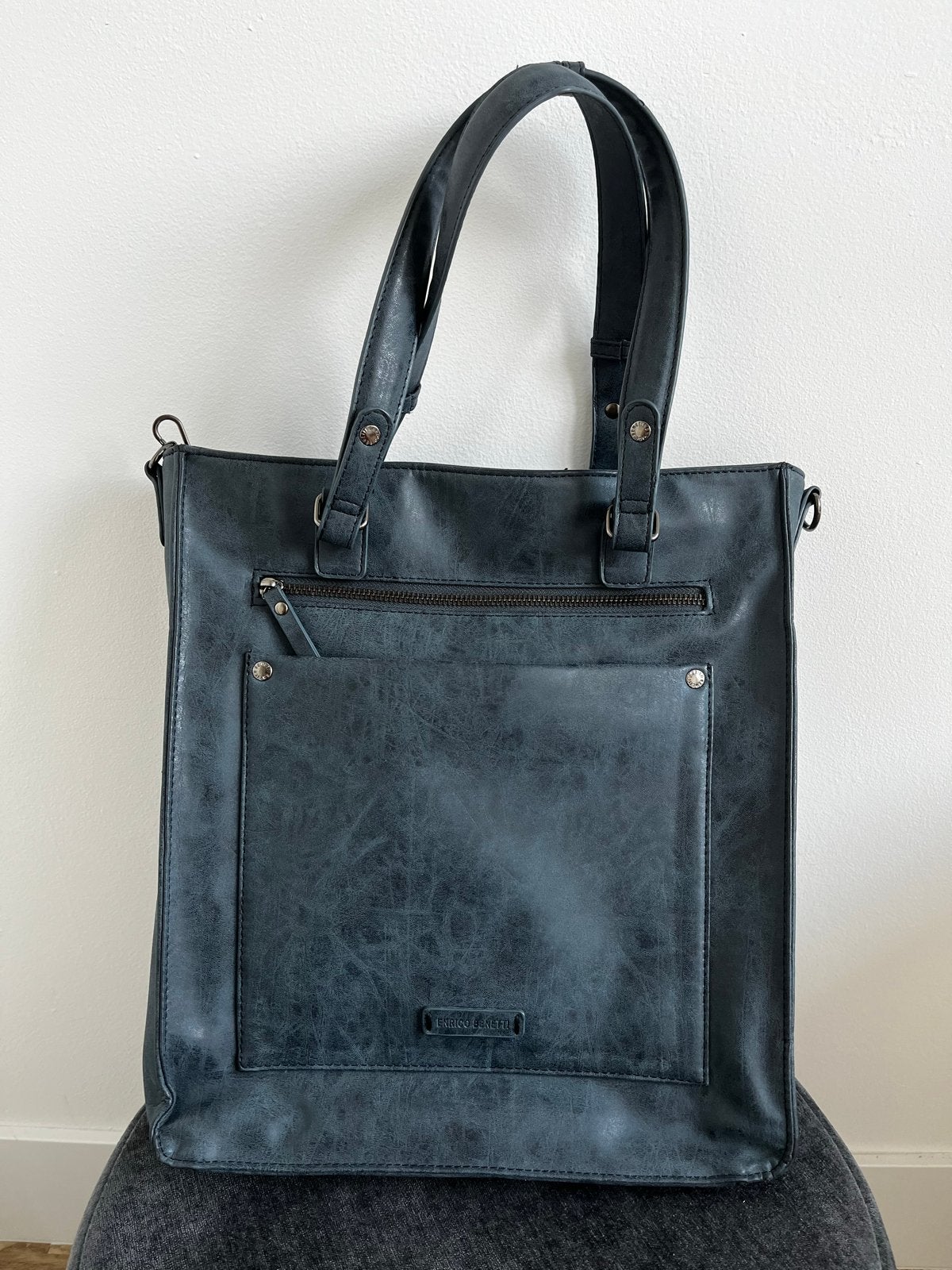 Enrico Benetti Bobbi shopper/schoudertas, Ophalen, Gebruikt, Blauw, Shopper