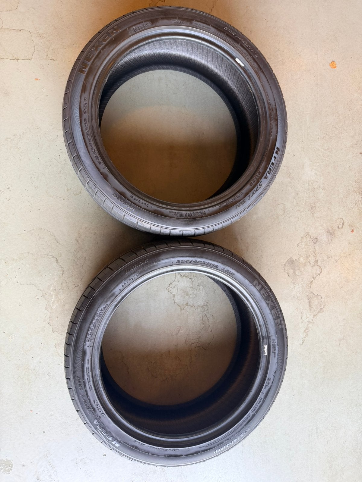 2x zomer banden NEXEN N'FERA SPORT SUV 235/45/19”, 235 mm, Band(en), Zomerbanden, Ophalen