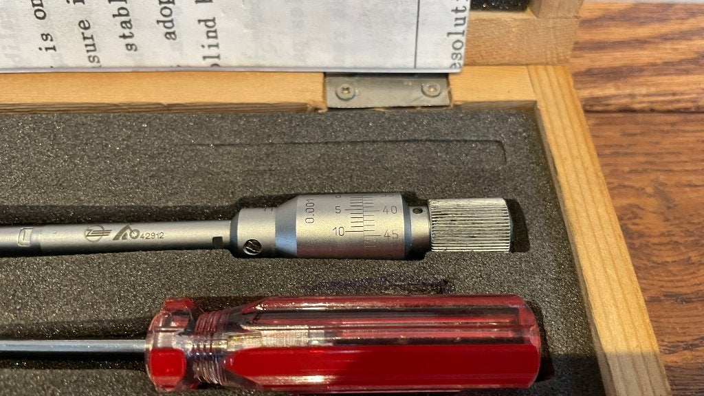 8-10mm 3 punts binnenschroefmaat micrometer, Hoffmann, -, Ophalen of Verzenden, Zo goed als nieuw