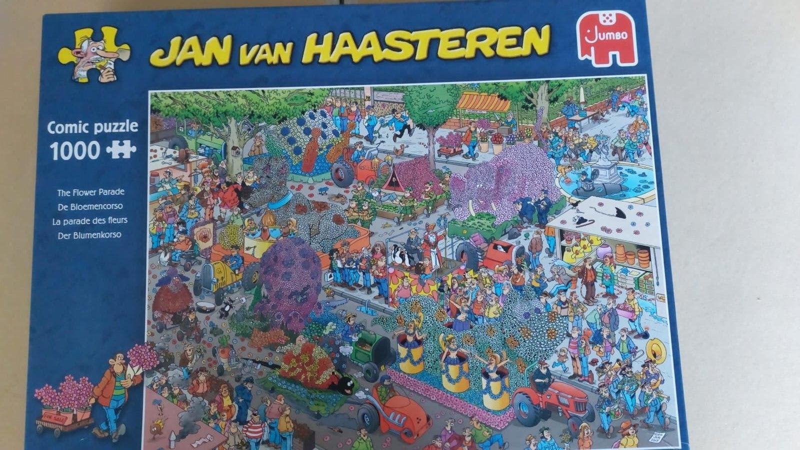 2x JanvHaasteren: bloemencorso + vogelkijkdag 1000 st., Ophalen of Verzenden, Meer dan 50 stukjes, Zo goed als nieuw, 6 jaar of ouder