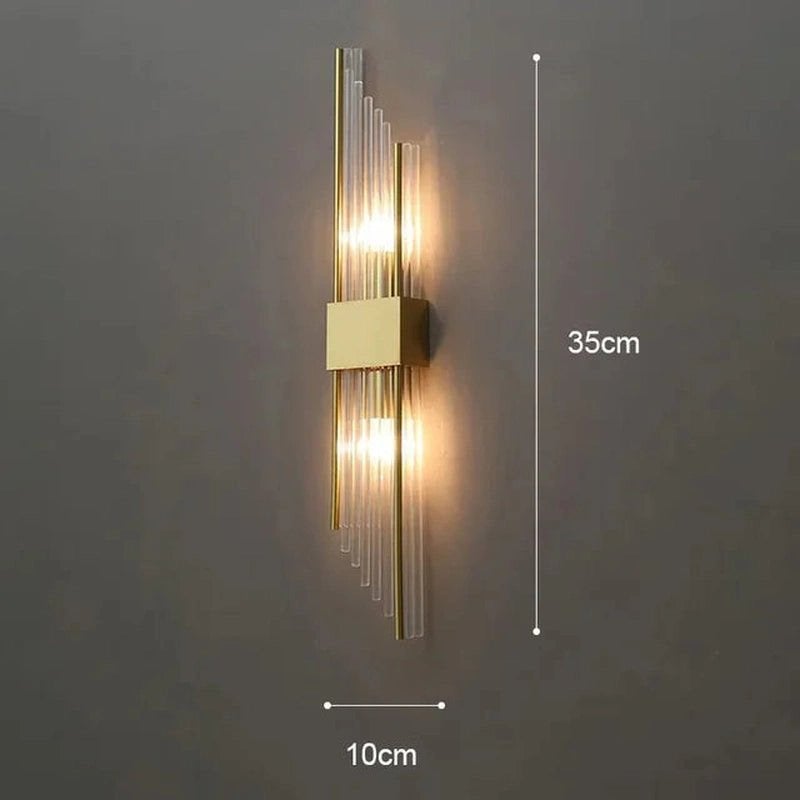 MOET WEG! 6 Luxe Gouden Wandlampen - Modern Design, Ophalen of Verzenden, Nieuw, Metaal