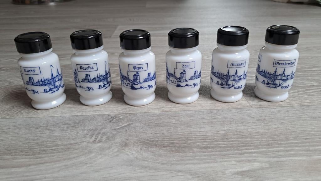 Vintage kruiden potjes., Ophalen of Verzenden