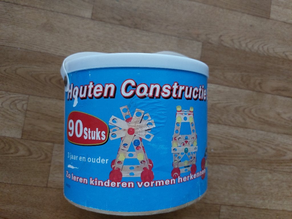 Houten constructiespeelset, Ophalen, Gebruikt, Bouwen