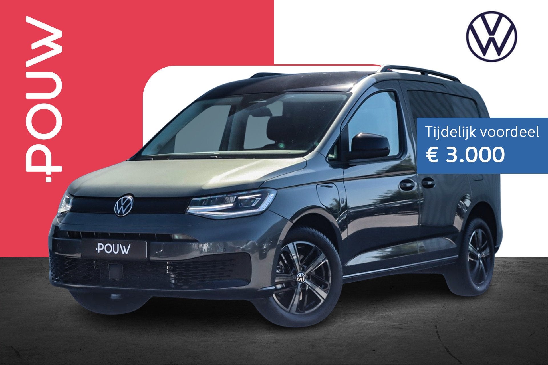 Volkswagen Caddy Flexible 1.5 TSI Hybride 150pk DSG Limited, Auto's, Volkswagen, 12 maanden, Stof, 1498 cc, 4 cilinders