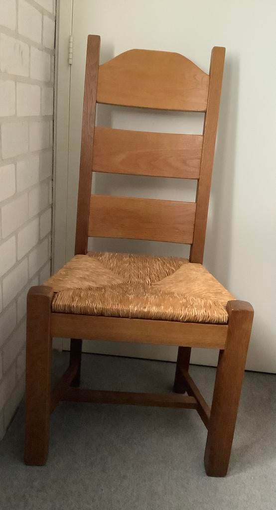 Eetkamerstoelen, set van 4 stuks, Huis en Inrichting, Stoelen, Ophalen, Gebruikt, Bruin, Vier