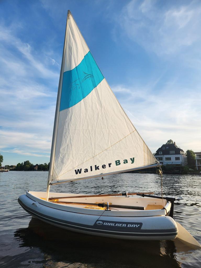 Walker Bay 8 met opblaasbare drijfrand (RID), zeilkit, kar!, Gebruikt, Minder dan 15 m², Overige typen, Ophalen