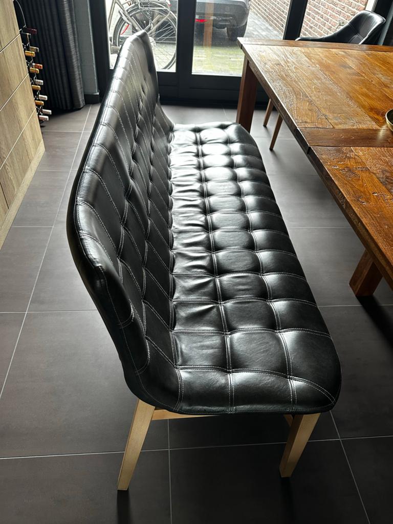 Bank en 5 stoelen - Eetkamer set, Huis en Inrichting, Ophalen, Overige materialen, Gebruikt, Overige kleuren