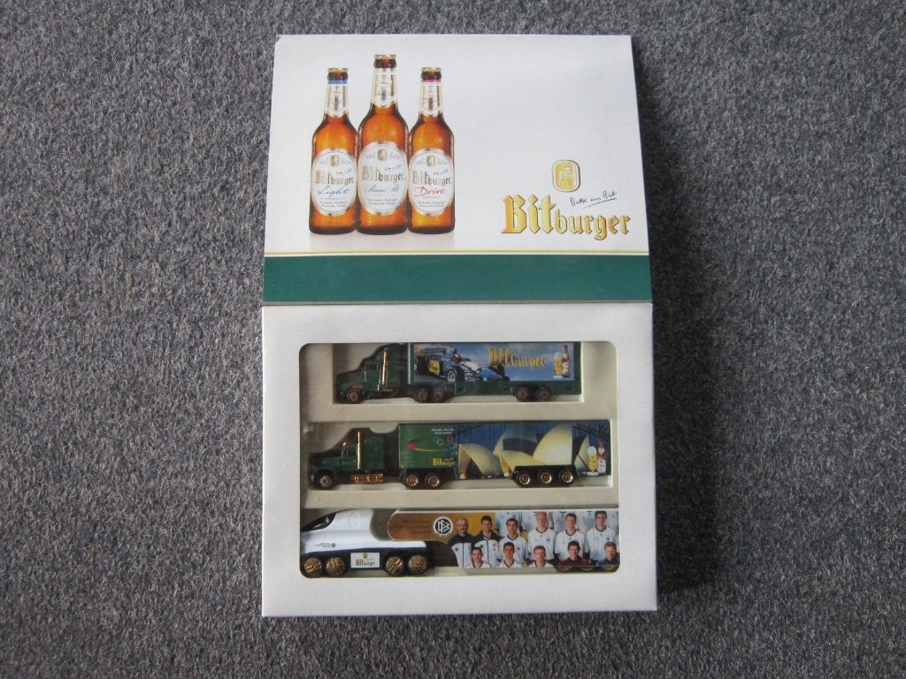 BITBURGER BIER VRACHTWAGEN SET, Verzamelen, Ophalen, Zo goed als nieuw, Overige typen, Overige merken