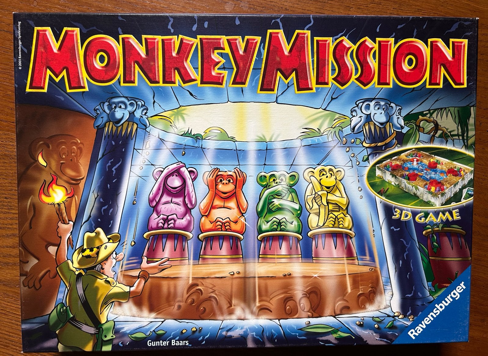 Monkey Mission 3D Game, vanaf 7 jaar, 2-4 spelers, z.g.a.n., Een of twee spelers, Ophalen of Verzenden, Zo goed als nieuw