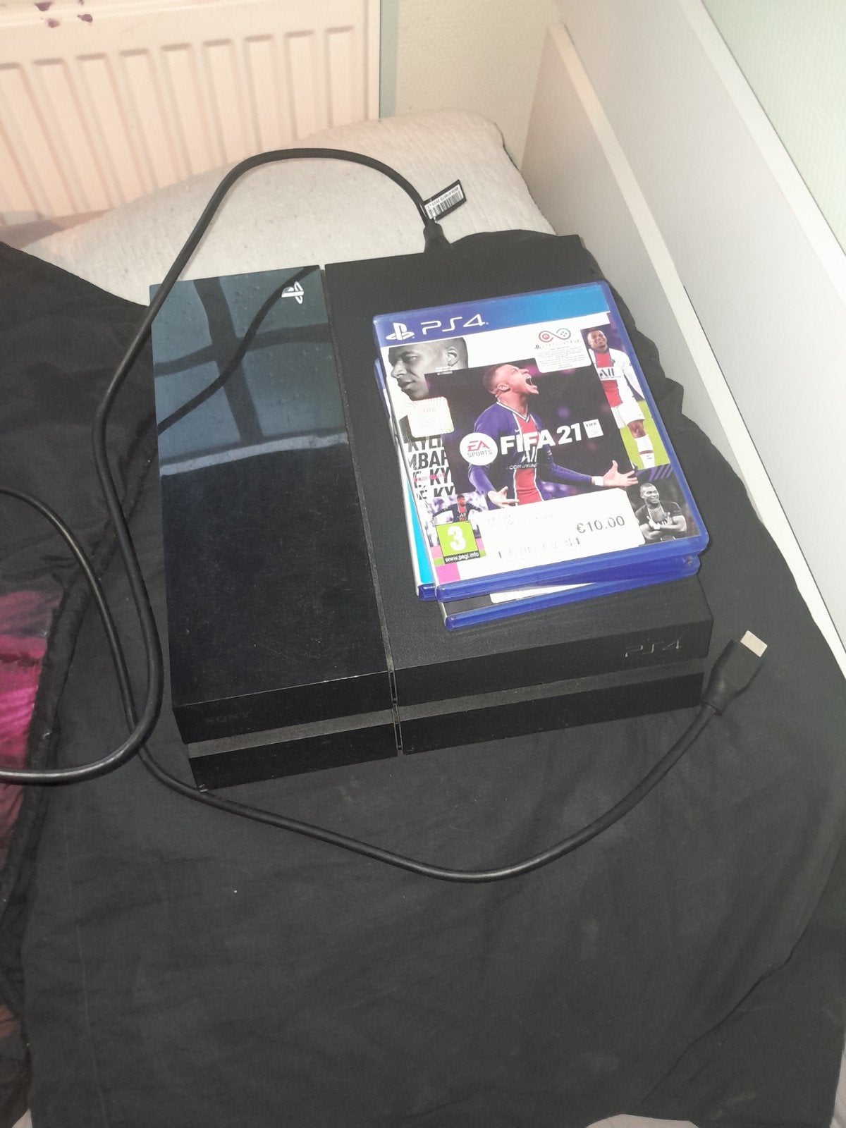 PS 4 plus games + controller, Ophalen, Gebruikt, Met 1 controller, Original