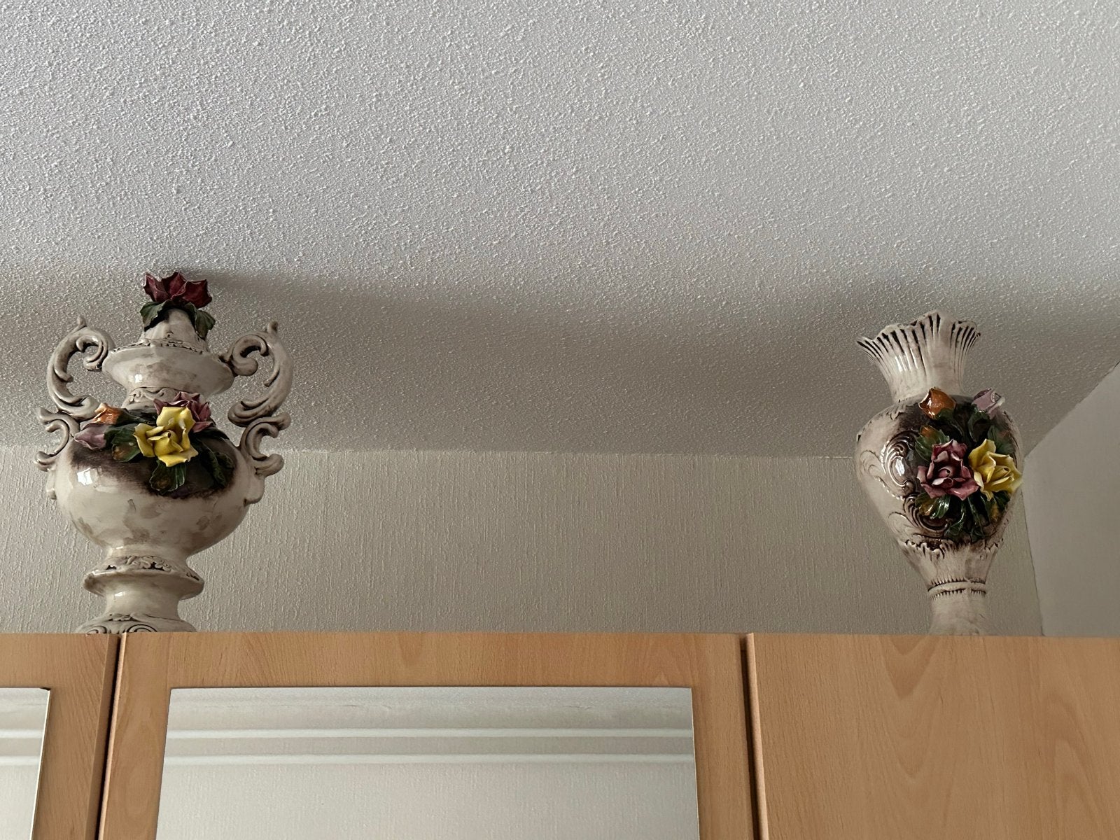 Set van 3 decoratieve vazen met bloemmotief, Ophalen of Verzenden