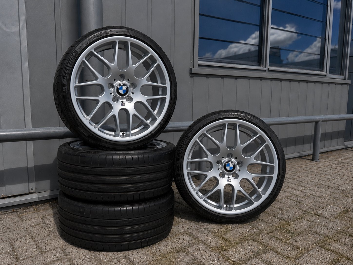 BMW M3 CSL Replica 19 inch Breedset Originele M3 maten, Banden en Velgen, 235 mm, Personenwagen, Gereviseerd