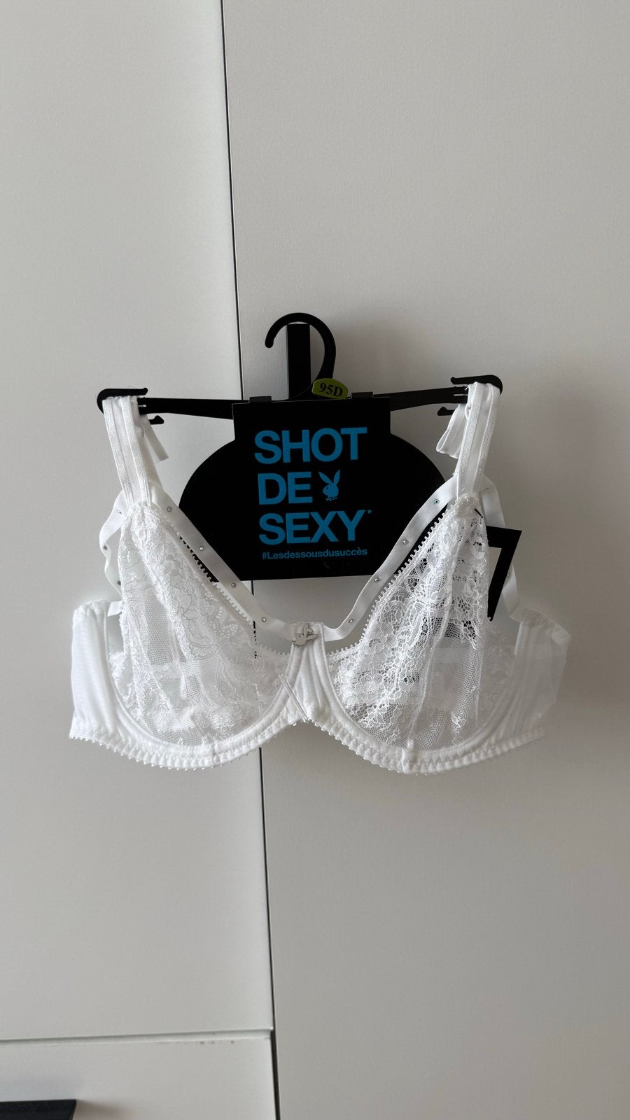 Playboy Lingerie Witte Kanten Beha, Kleding | Dames, Ophalen of Verzenden, Wit, BH
