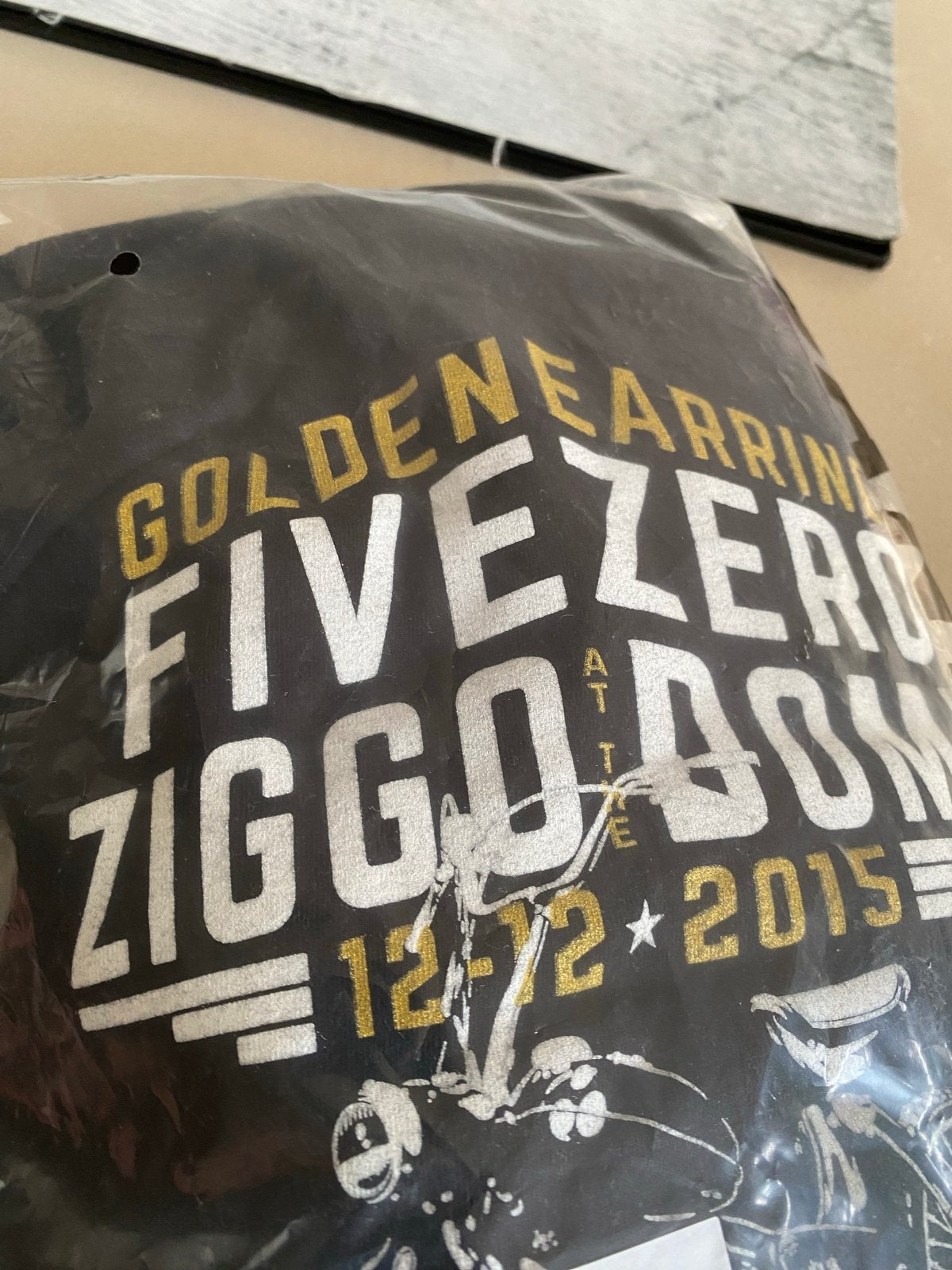 Golden Earring Five Zero Ziggo Dome T-shirt Zwart, Ophalen of Verzenden, Gedragen, Maat 52/54 (L), Zwart