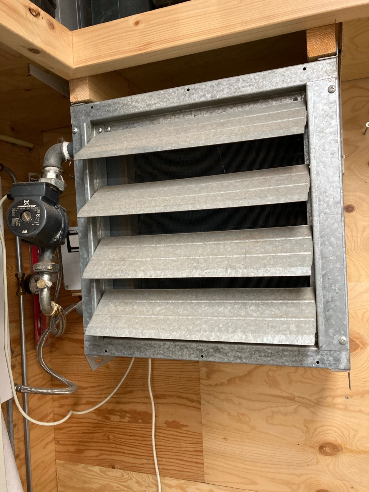 Verwarming unit op cv, Ophalen, Gebruikt, Ventilator