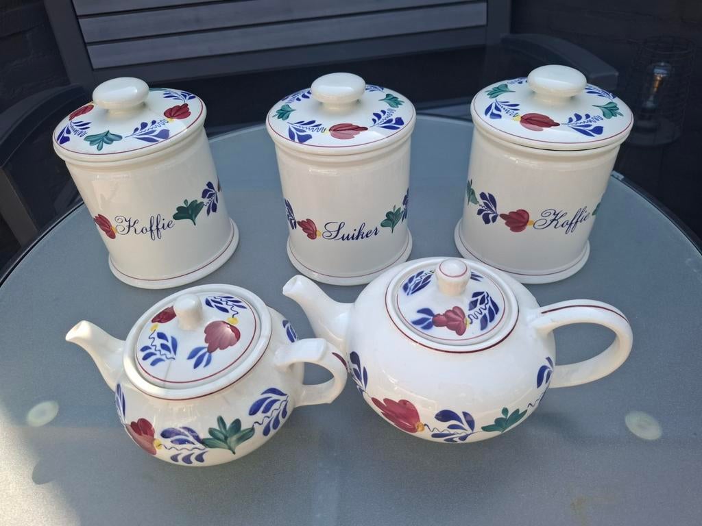 Boerenbont servies, Huis en Inrichting, Overige typen, Ophalen of Verzenden, Zo goed als nieuw, Aardewerk
