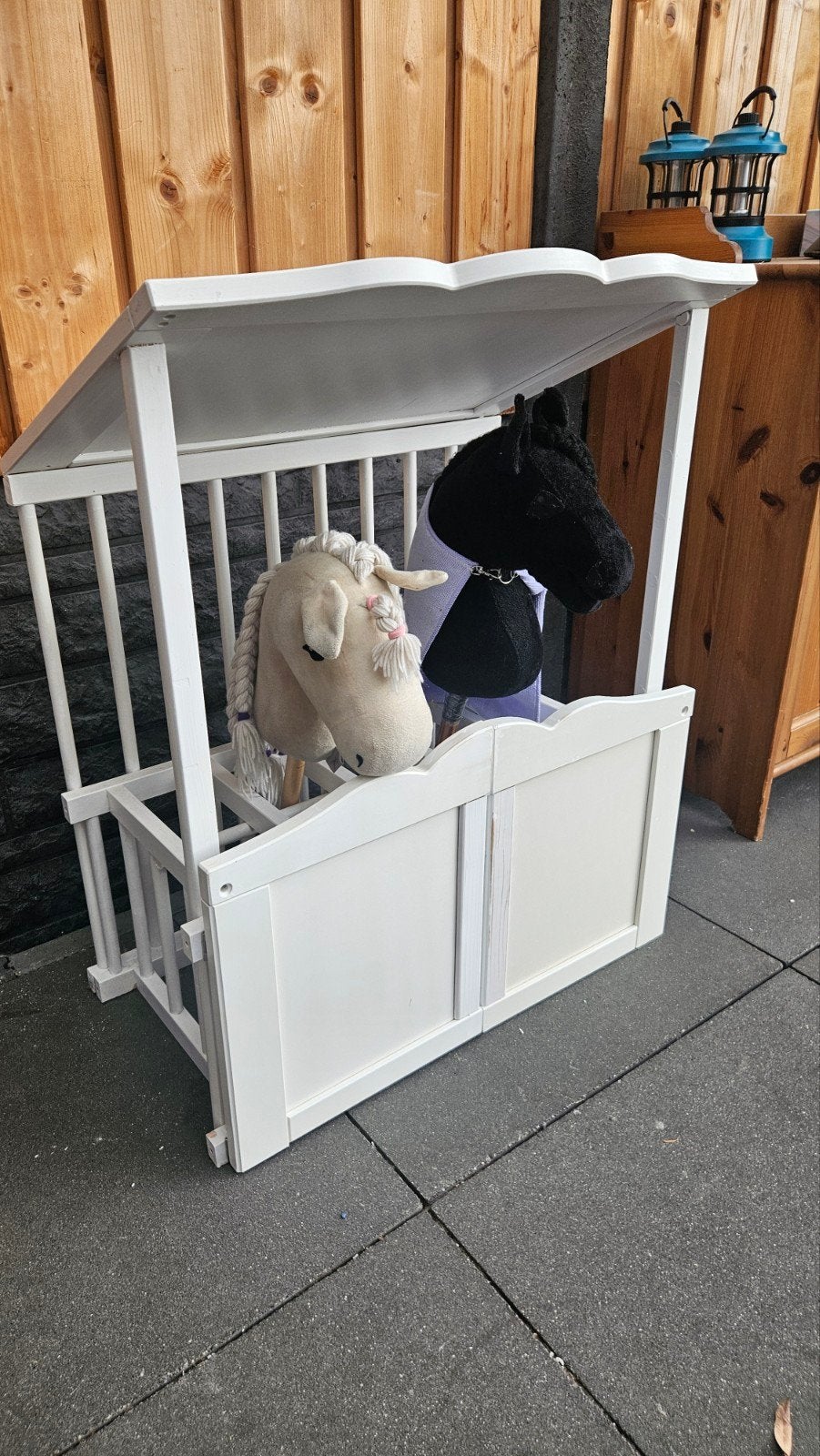 Hobbyhorse stal, voor 5 hobby horse., Dieren en Toebehoren, Ophalen, 110 cm of meer, Minder dan 65 cm