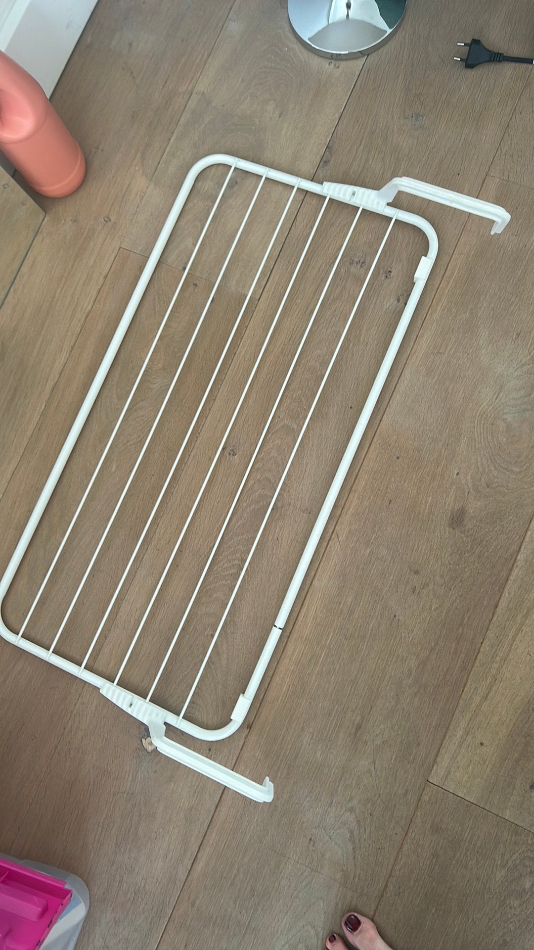 Droogrek voor aan deur, Tuin en Terras, Droogmolens en Wasrekken, Ophalen, Zo goed als nieuw, Wasrek