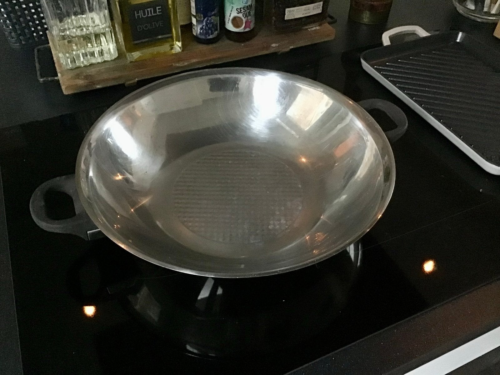 Fissler Wokpan RVS met handvatten, Gebruikt, Met handvatten, Ophalen of Verzenden, Fissler