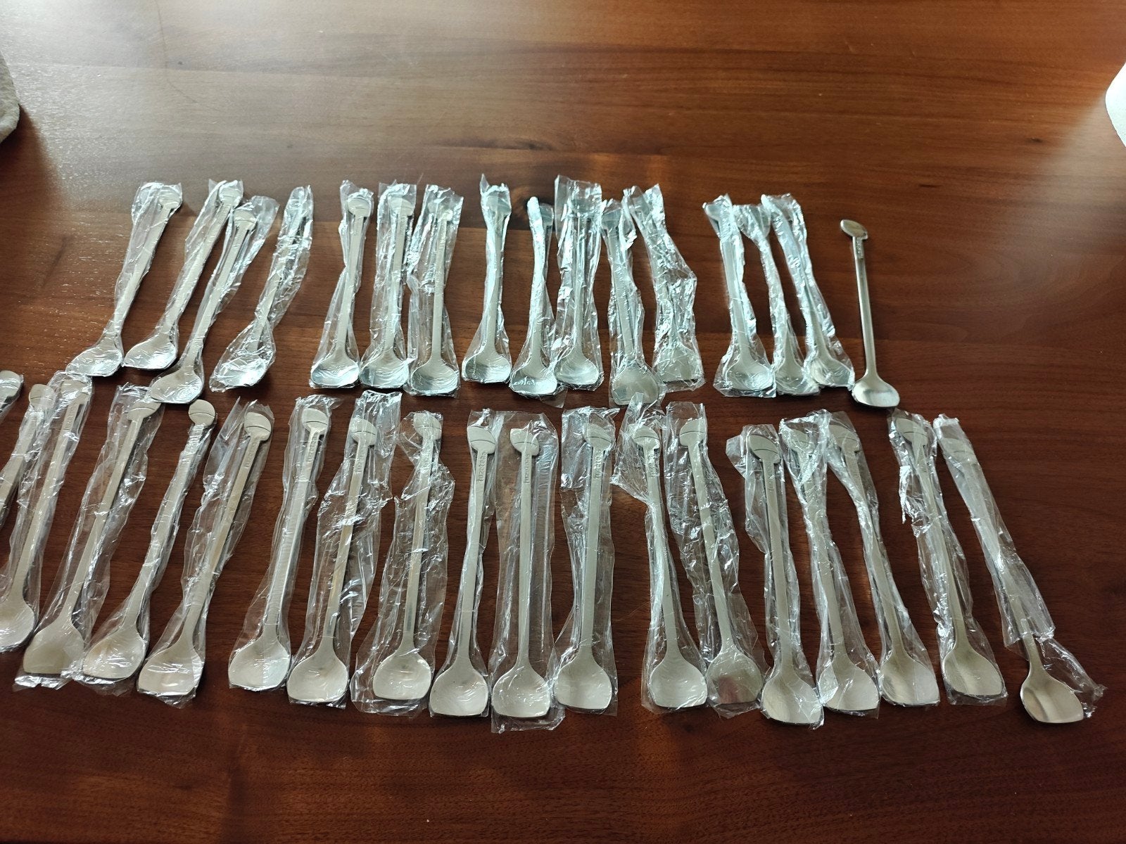 35 Nieuwe Fuzetea lepeltjes met lange steel, Theelepel, Los bestek, Nieuw, Ophalen of Verzenden