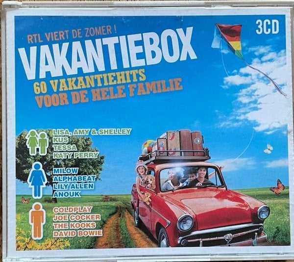 Vakantiebox 60 Vakantiehits Voor De Hele Familie 3XCD, Verzenden, Zo goed als nieuw, Pop, Album