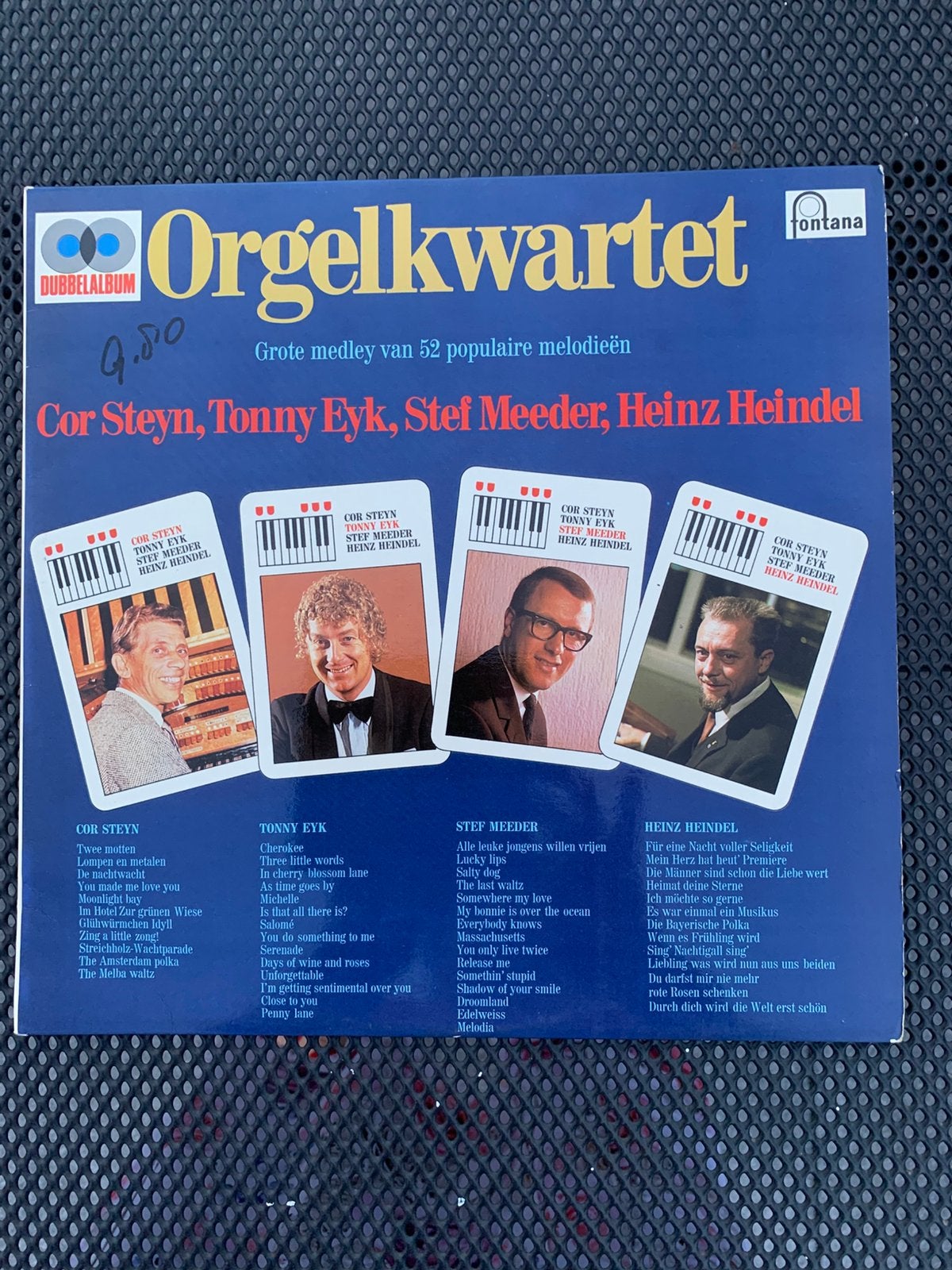 Orgelkwartet Tonny Eyk, Cor Steyn, Stef Meeder, Heinz Heinde, Ophalen of Verzenden, Zo goed als nieuw, Overige formaten