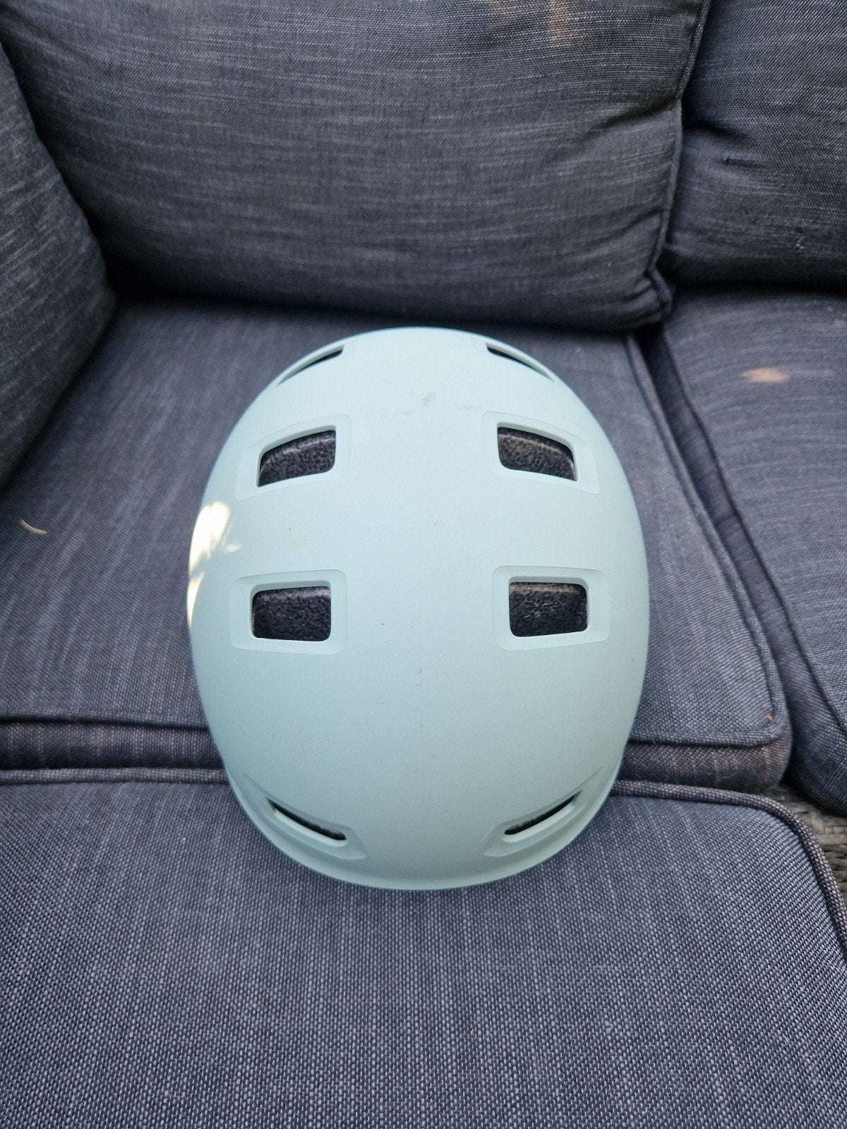 Oxelo Decathlon skatehelm lichtkaki, maat 55-59 cm, Ophalen, M, Zo goed als nieuw, Oxelo