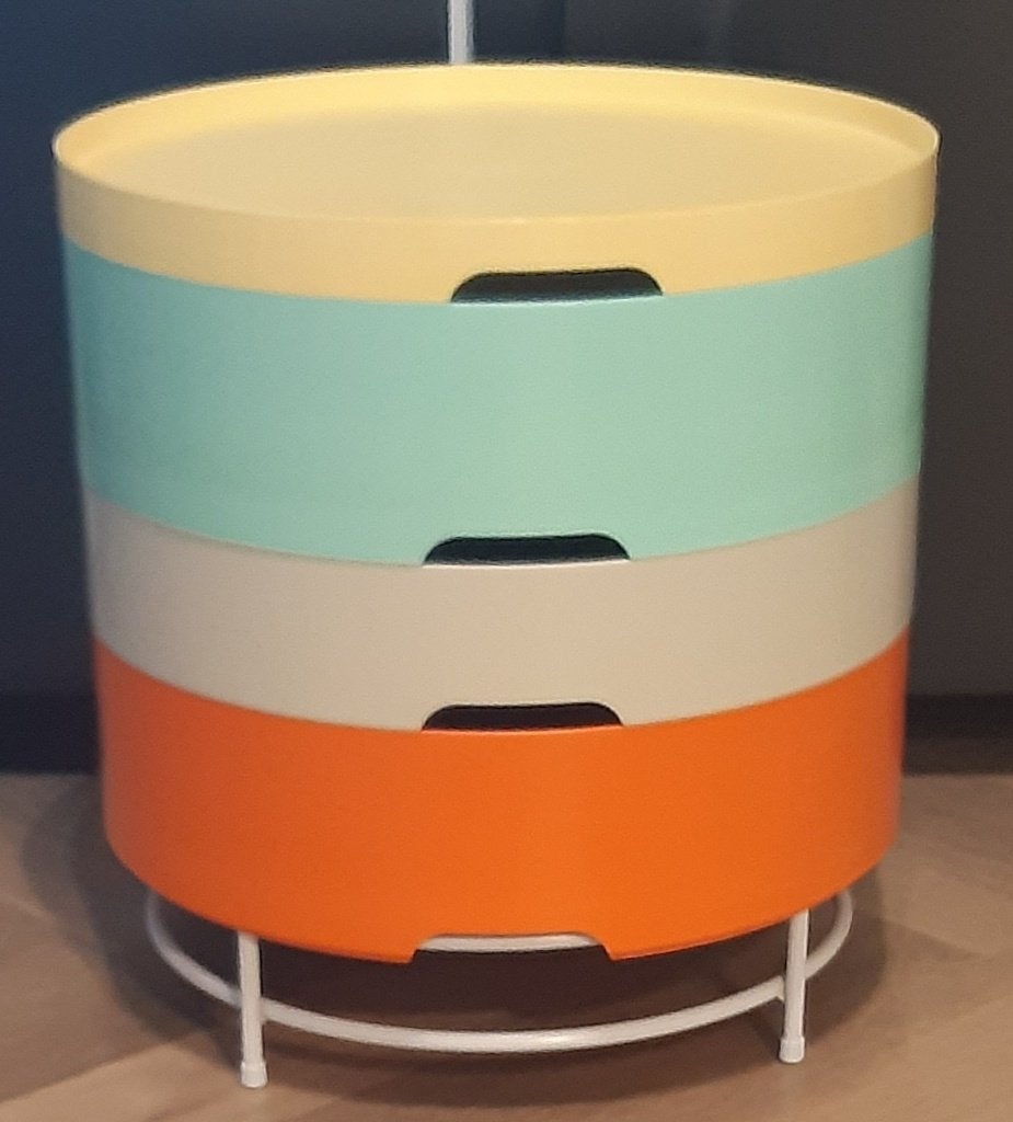 Ikea bijzettafel retro / vintage / design, Rond, Zo goed als nieuw, Retro - vintage - design, Ophalen
