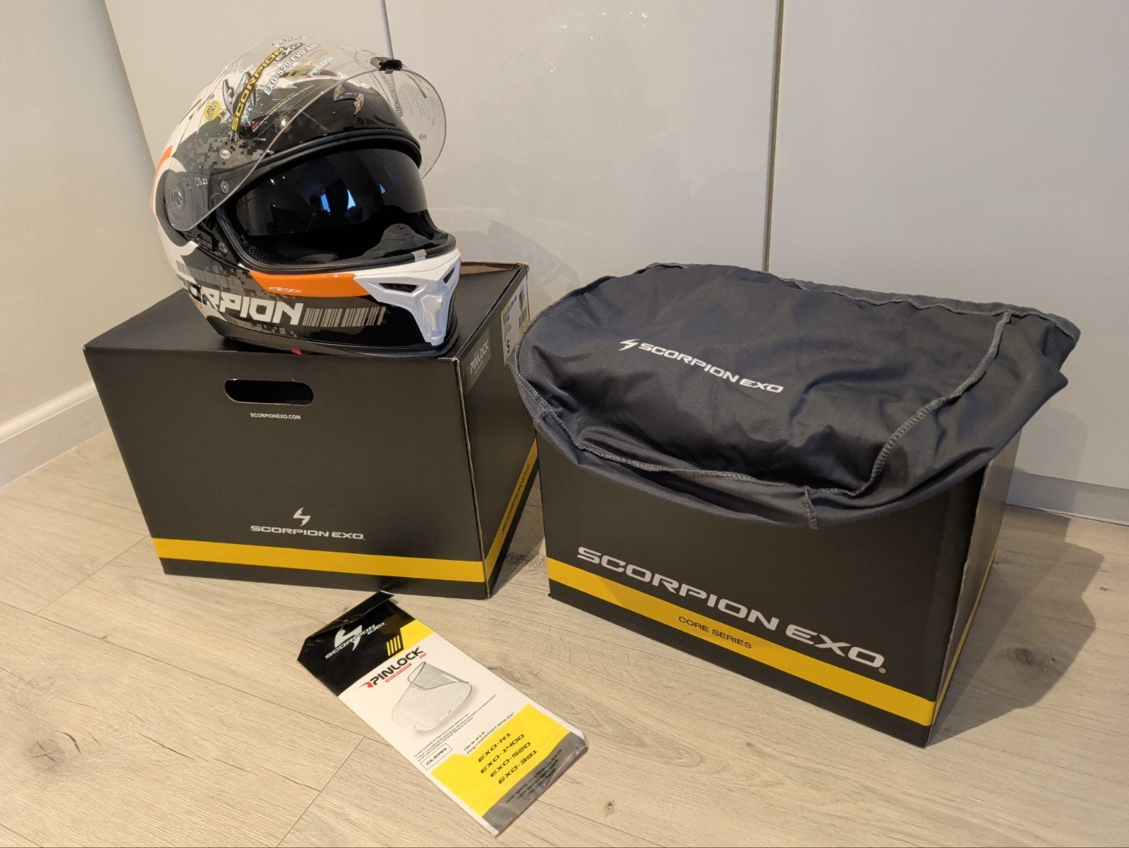 2x Scorpion EXO-520 EVO Air Titan helm (S & M) - Nieuw, Heren, Integraalhelm, S, Ophalen