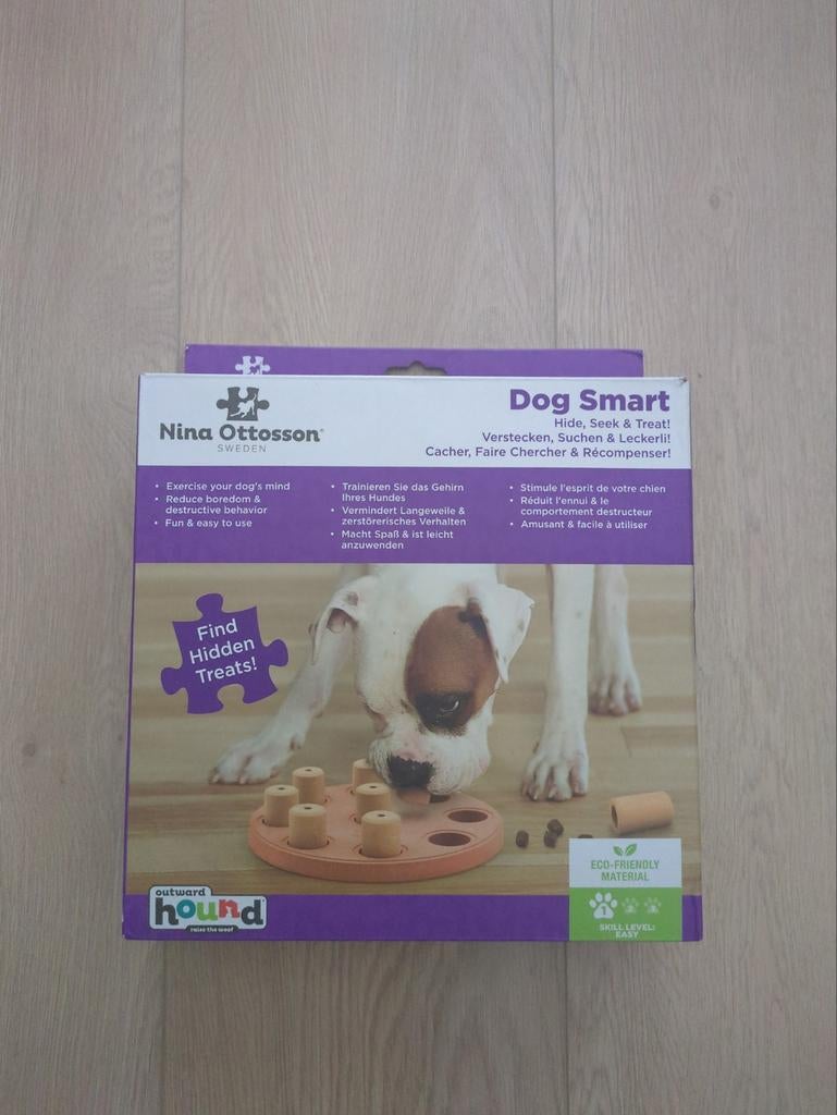 Honden denkspel Nina Ottosson Dog Smart | niveau 1 easy, Dieren en Toebehoren, Hondenspeelgoed, Ophalen of Verzenden, Intelligentiespeelgoed