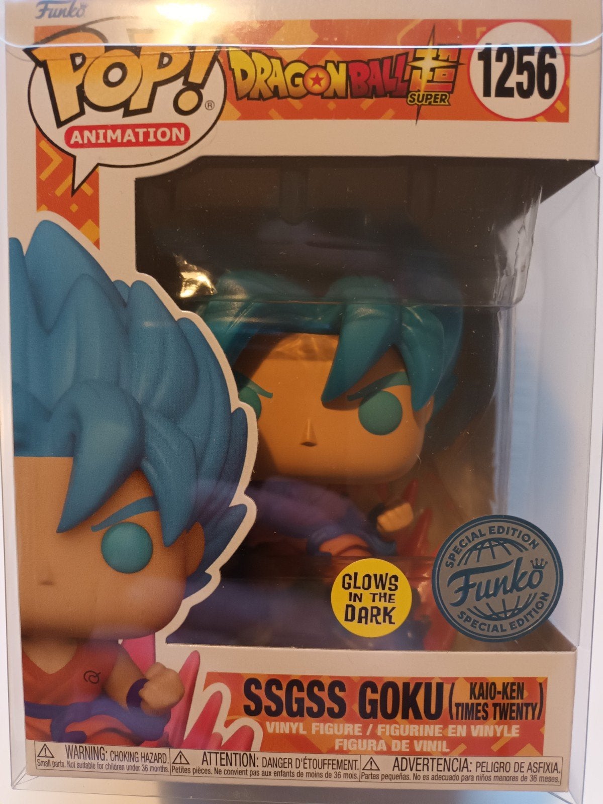 Funko Pop! Dragon Ball Super SSGSS Goku (Glow in the Dark), Ophalen of Verzenden, Nieuw