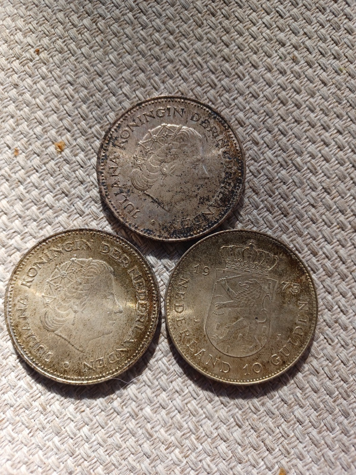 Zilveren 10 gulden en 2,5 gulden munten Juliana, Postzegels en Munten, Ophalen of Verzenden