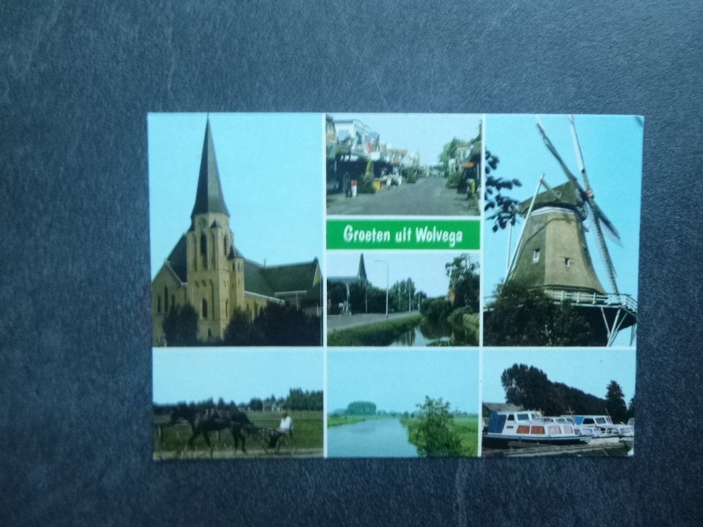 Wolvega, molen/kerk 1984, Verzenden, 1980 tot heden, Gelopen, Noord-Brabant
