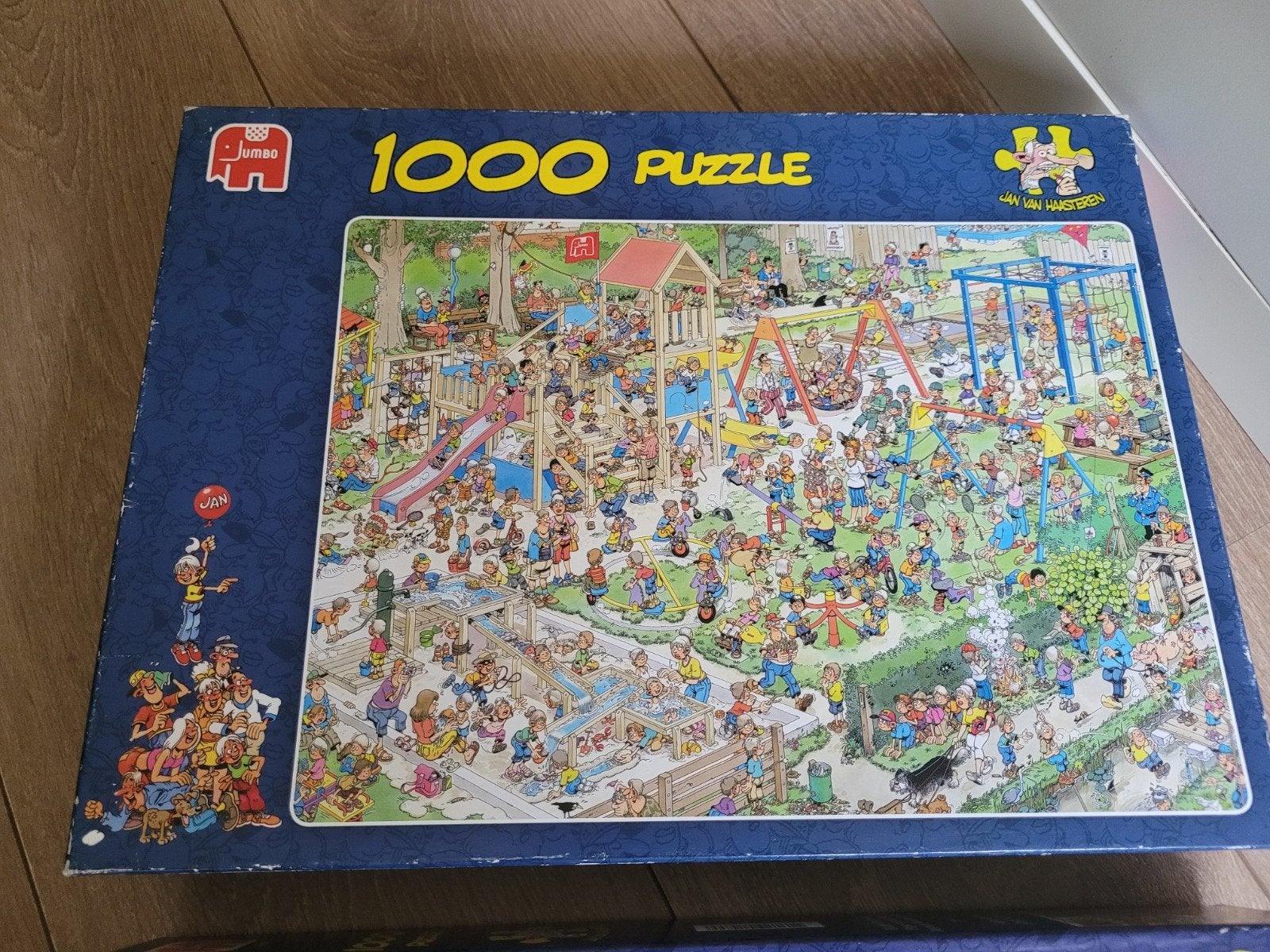 Jan van Haasteren Legpuzzel - De Speeltuin (1000 stukjes), Ophalen of Verzenden, 500 t/m 1500 stukjes, Gebruikt, Legpuzzel