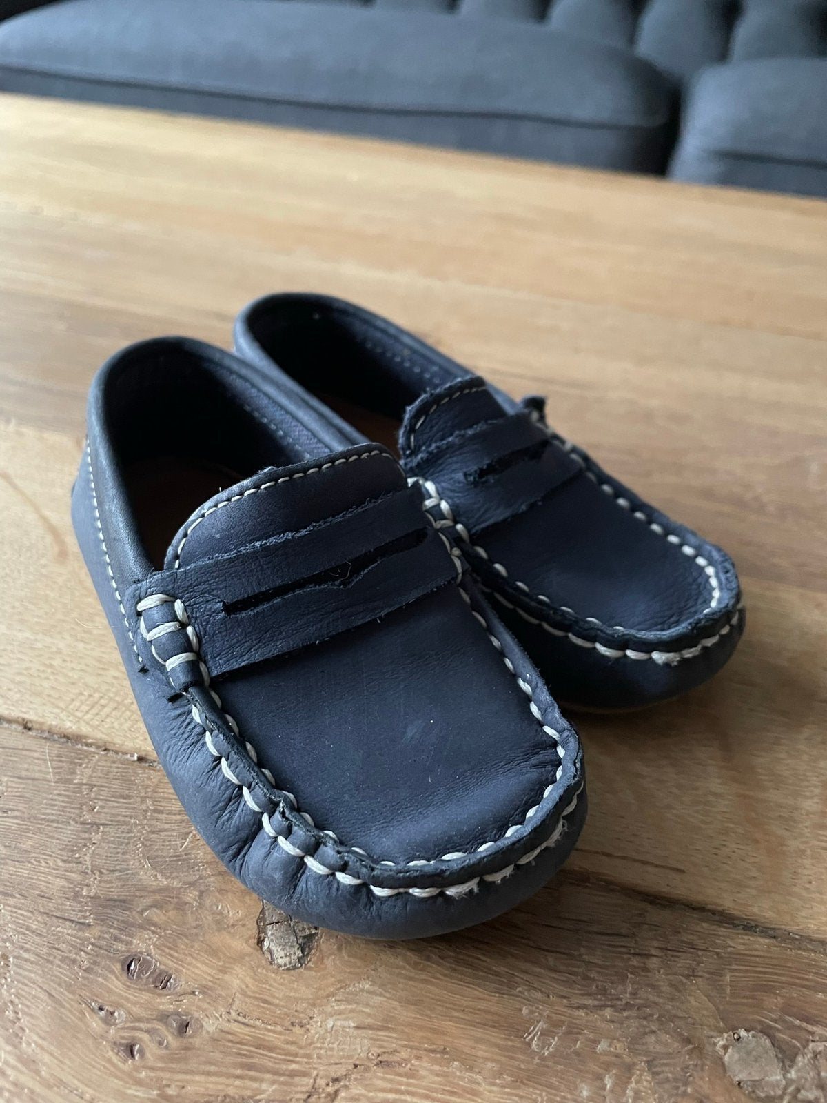 Donkerblauwe instappers/mocassins, maat 21, zara., Schoenen, Ophalen of Verzenden, Zo goed als nieuw, Jongen