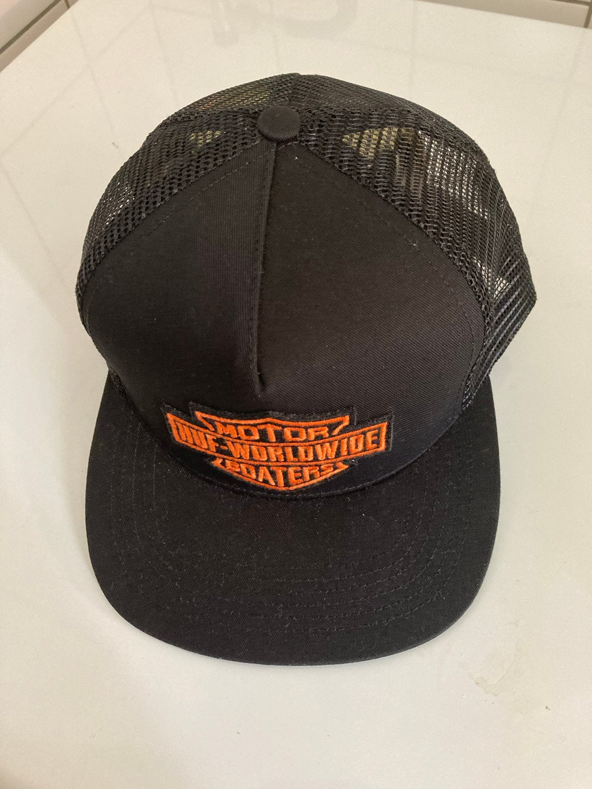 Harley-Davidson Trucker Cap Zwart - Zo goed als nieuw, Verzenden, Zo goed als nieuw, One size fits all, Pet