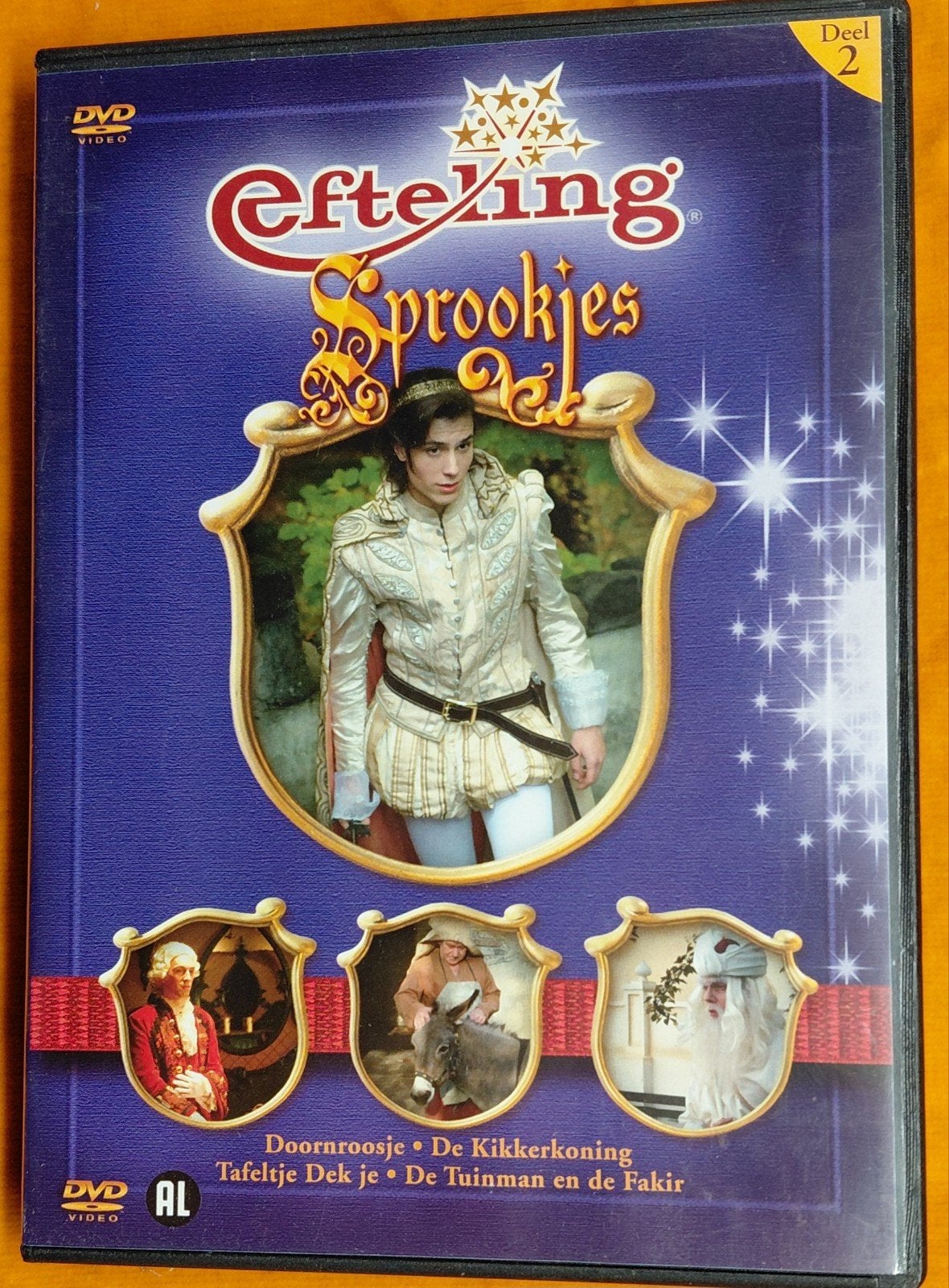 Efteling Sprookjes Deel 2 DVD - Doornroosje, Kikkerkoning, Gebruikt, Alle leeftijden, Sprookjes, Film