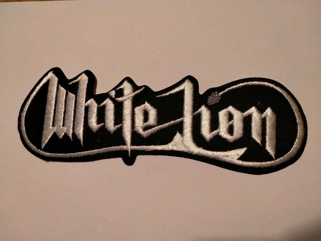 White Lion vintage rock metal RARE grote logo patch embleem, Ophalen of Verzenden, Zo goed als nieuw, Kleding