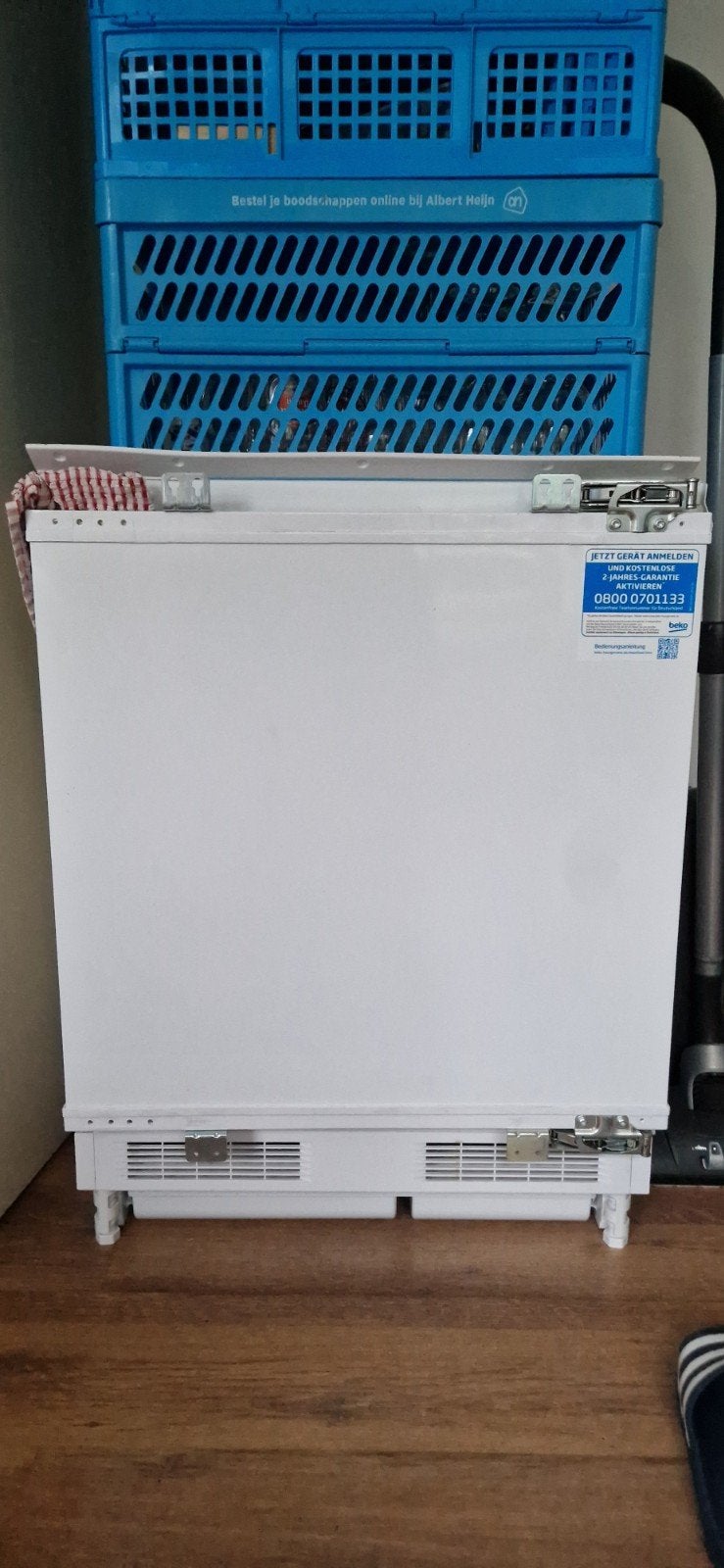 Compacte inbouw koelkast Beko BU1154N met vriesvak, 75 tot 100 liter, Zo goed als nieuw, 45 tot 60 cm, Met vriesvak