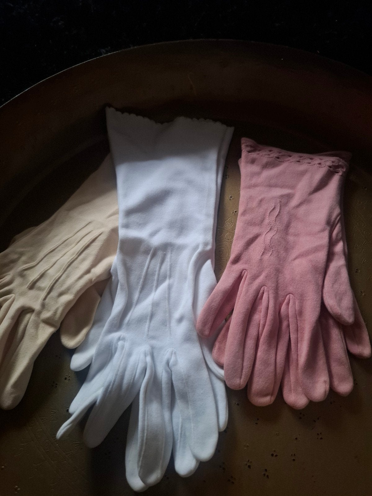 Vintage Handschoenen Collectie - Diverse Kleuren en Stijlen, Antiek en Kunst, Curiosa en Brocante, Ophalen of Verzenden