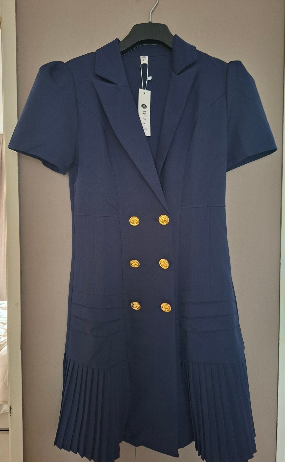 Blauwe jurk maat 38 ( M), Kleding | Dames, Ophalen of Verzenden, Zo goed als nieuw, Maat 38/40 (M), Carnaval