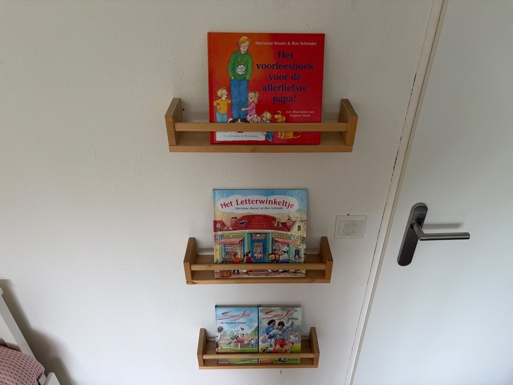 3 grenen rekjes, Ophalen, Gebruikt